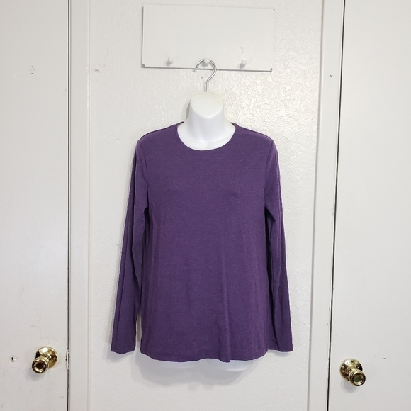 "croft & Borrow" The Classic Tee Long Sleeves Purple Size Medium - Picture 1 of 4